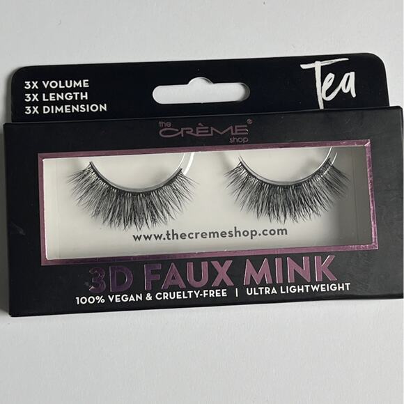 THE CRÈME SHOP 3D FAUX MINK Tea LASHES - Picture 1 of 5